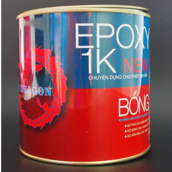 SƠN SẮT MẠ KẼM 1 THÀNH PHẦN EPOXY 1K NEW RED DRAGON