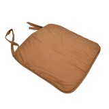 Square Foam Garden Seat Pad Tie On Office Chair Patio Indoor Dining Cushion Brown - intl