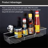 Stainless Steel Kitchen Bathroom Shower Shelf Storage Suction Basket Caddy Rack - intl