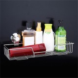 Stainless Steel Kitchen Bathroom Shower Shelf Storage Suction Basket Caddy Rack - intl