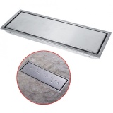 epayst Stainless Steel Linear Shower Floor Drains Tile Insert Drain Channel for Bathroom Kitchen #1