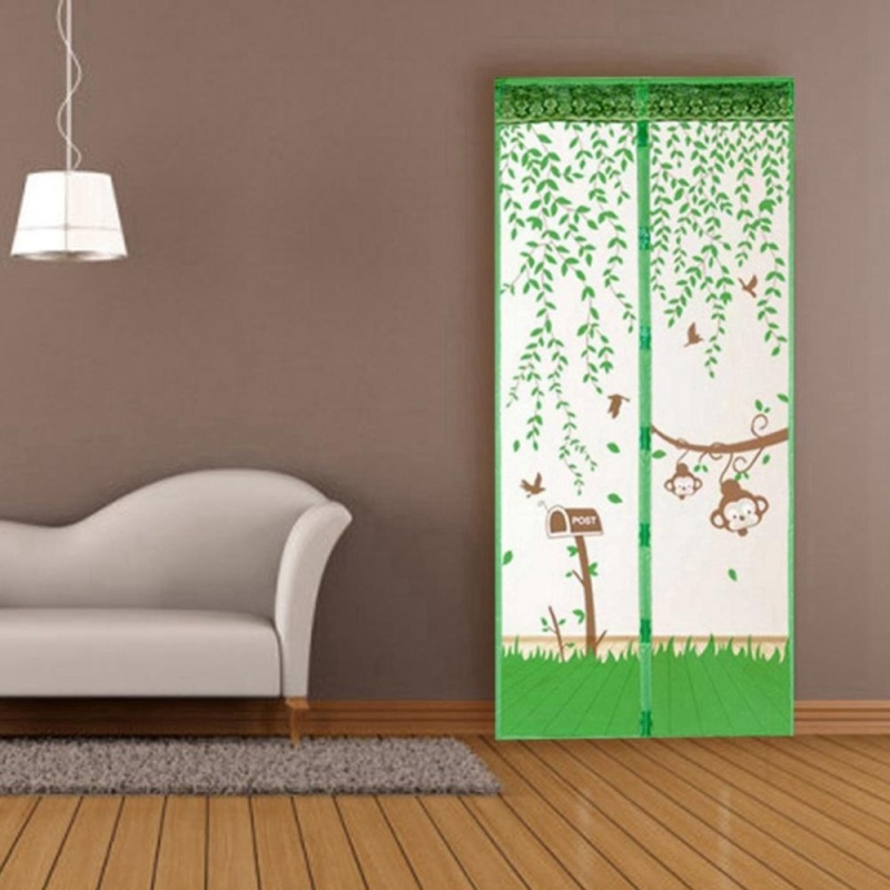 Star Mall Magnetic Soft Mosquito Door 100cm * 210cm Green 1PCS Prevent Insects Flying Out Of Mosquitoes Or Flying Insects