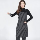 Stripe Apron Chef Waiter BBQ Restaurant Home Kitchen Cooking Black And White Stripe Apron - intl