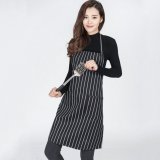 Stripe Apron Chef Waiter BBQ Restaurant Home Kitchen Cooking Black And White Stripe Apron - intl