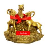 Tượng linh vật tam dương bằng đồng thau phong thủy Hồng Thắng