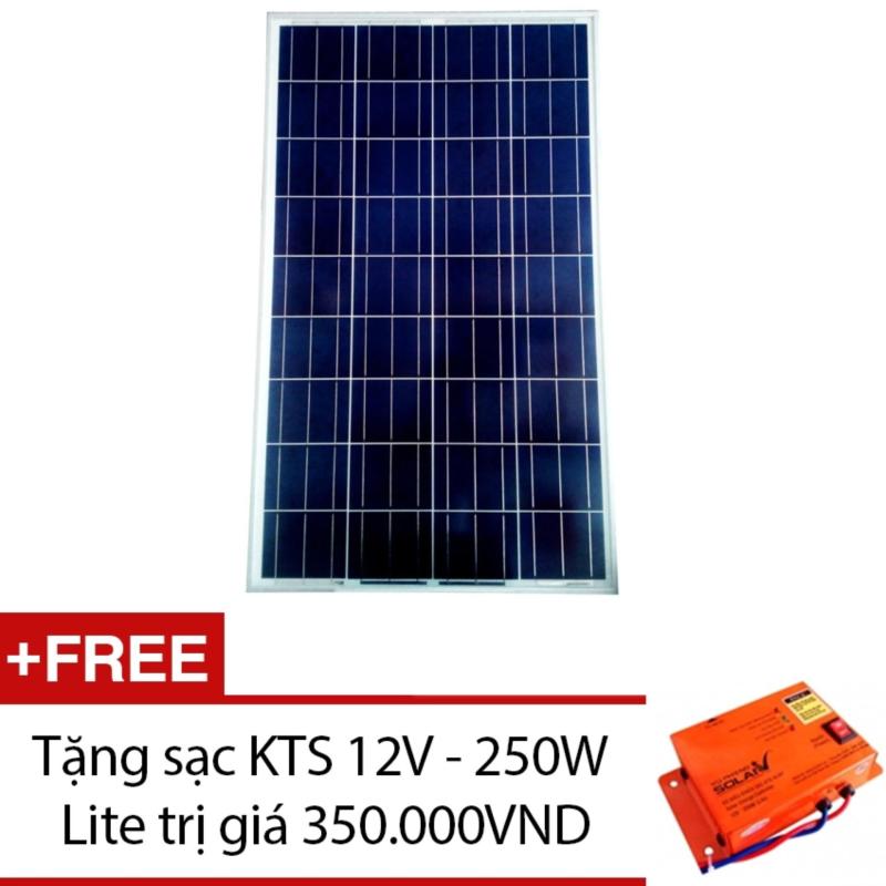 Bảng giá Tấm pin năng lượng mặt trời Poly 110W + Tặng 1 sạc KTS 12V - 250W Lite