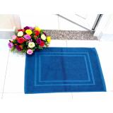 Thảm lau chân cao cấp BHOME - chuyên dùng cho spa, hotel 40X65cm ( Màu Xanh)