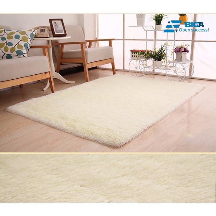 Thảm Lau Chân Sợi Cotton 40x60 (cm) (Trắng/Màu Kem)US05461