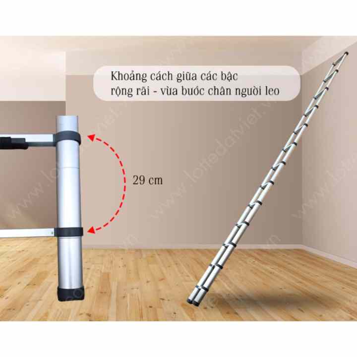 Thang Nhôm Rút Gọn 3.8m (Kachi)