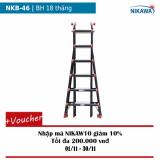 Thang nhôm gấp đa năng Nikawa NKB-46 (Đen phối cam)