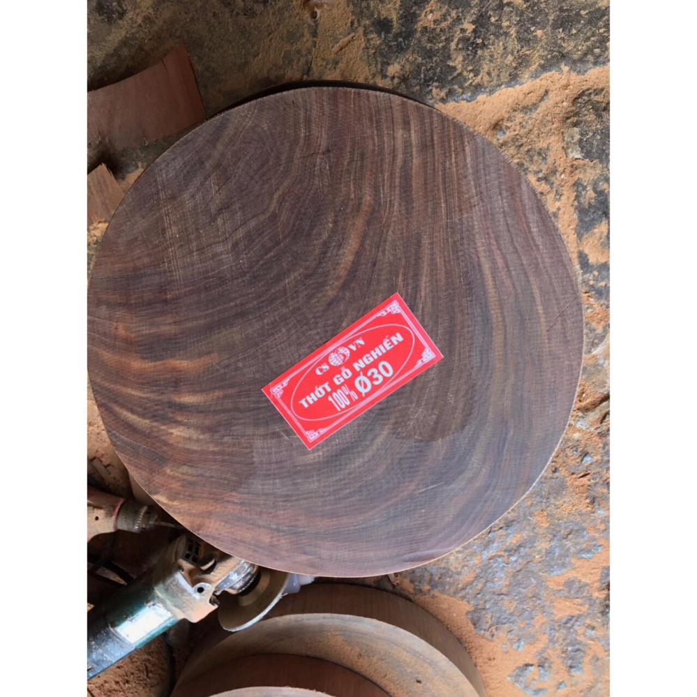 Thớt gỗ nghiến cao cấp phi 30 dày 4,5-5cm