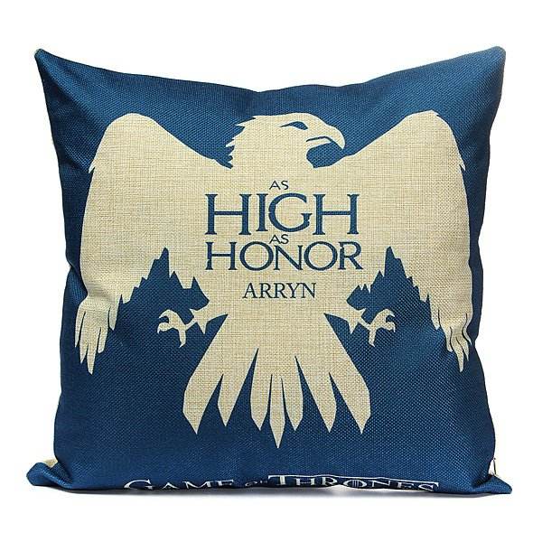 Thrones Trò Chơi Gối Ném Car Sofa Ghế Cotton & Lót Đệm 43X43 cm Nhà Arryn Xanh Dương printe-quốc tế