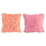 epayst Throw Fur Fluffy Sofa Pillow Soft Plush Luxury Cushion Cover Home Decor Pink