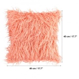 epayst Throw Fur Fluffy Sofa Pillow Soft Plush Luxury Cushion Cover Home Decor Pink