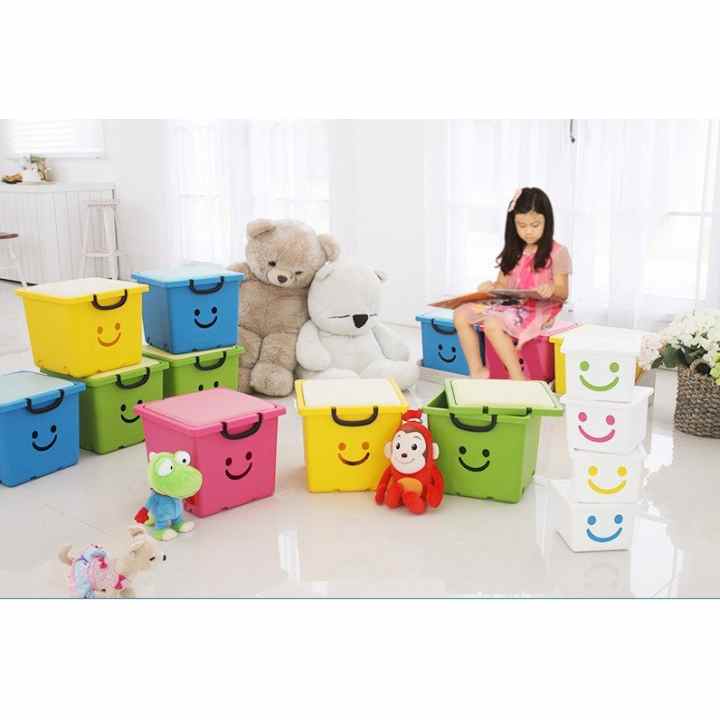 Thùng nhựa đa năng Happy Box YW-01-02 (Xanh da trời)