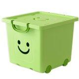 Thùng nhựa đựng đồ có nắp Happy Box YW-08 (Xanh lá cây nhạt)