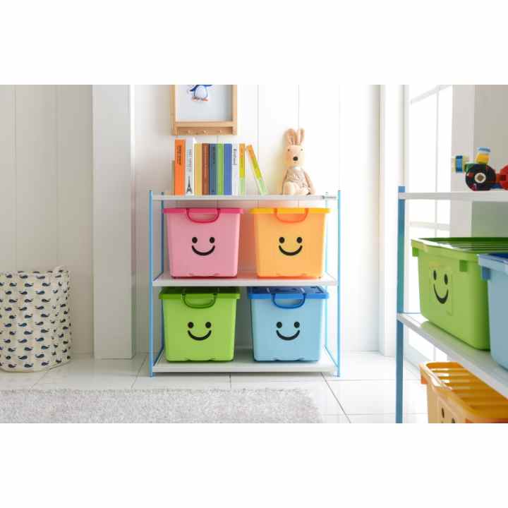 Thùng nhựa đựng đồ có nắp Happy Box YW-08 (Xanh lá cây nhạt)