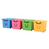 Thùng nhựa tiện lợi có bánh xe Happy Box  YW-04 (Xanh lá cây)