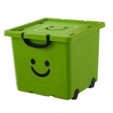 Thùng nhựa tiện lợi có bánh xe Happy Box  YW-04 (Xanh lá cây)