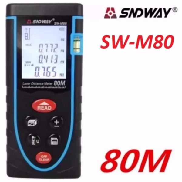 Thước đo khoảng cách bằng tia laser SNDWAY SW-M80 cự ly 80m GX-866B