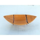 Giỏ thuyền đựng hoa quả bàn ăn giả mây (42x20x13)
