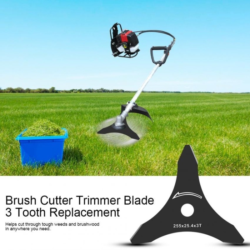 TMISHION 1pc 10 x 3T Brush Cutter Trimmer Blade 3 Tooth Replacement (Black) - intl