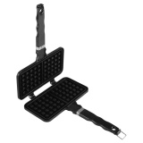 TMISHION 1Pc Kitchen Rectangle Shape Non-stick Waffle Mold Baking Pan Making Tool Maker Press Plate - intl