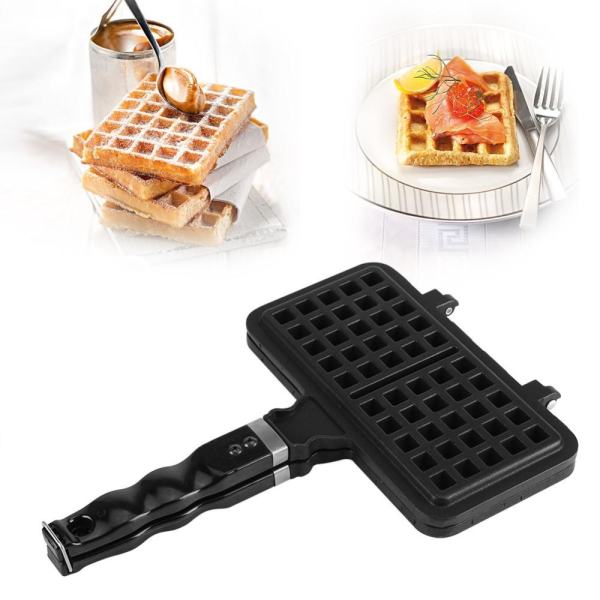 TMISHION 1Pc Kitchen Rectangle Shape Non-stick Waffle Mold Baking Pan Making Tool Maker Press Plate - intl