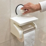 Toilet Bathroom Tissue Boxes Napkin Wall Super Strong Sucker Sucking Disc Tissue Case Tissue Storage Racks,Suitable For 95*100mm Roll Of Paper - intl