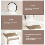 Toilet Bathroom Tissue Boxes Napkin Wall Super Strong Sucker Sucking Disc Tissue Case Tissue Storage Racks,Suitable For 95*100mm Roll Of Paper - intl