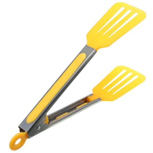 TPR & Stainless Steel BBQ Cooking Food Salad Serving Tong Kitchen Tool Utensil - intl