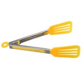 TPR & Stainless Steel BBQ Cooking Food Salad Serving Tong Kitchen Tool Utensil - intl