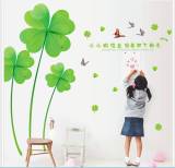Tranh decal dán tường  hình cỏ 4 lá may mắnCB32