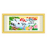Tranh đính đá cha mẹ YN5052