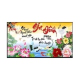 Tranh đính đá Gia Đình LV351 kích thước 77cm x45cm