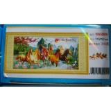 YN5009-Tranh đính đá mã đáo thành công 115*51-115*51
