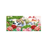 Tranh đính đá phú quý bình an YN5021-Ngọc Thịnh