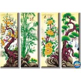 Tranh đính đá tứ quý df194-ngọc thịnh