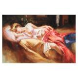 Tranh in sơn dầu VTC Mỹ nhân LunaCV-0431 60 x 40 cm