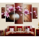 Tranh thêu chữ thập hoa ghép 5 bức A698