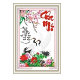 Tranh thêu chữ thập cha mẹ 222406