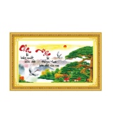 Tranh thêu chữ thập cha mẹ 222804