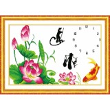 Tranh thêu Chữ Thập Đồng hồ Cha mẹ DLH-222690-Siêu thị tranh thêu