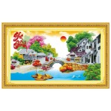 Tranh thêu chữ thập Gia đình DLH-222925-Siêu thị tranh thêu