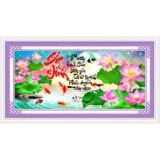 Tranh thêu chữ thập Gia đình DLH-88834-Ngọc Thịnh