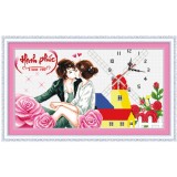 Tranh thêu chữ thập hạnh phúc TN2745-Siêu thị tranh thêu
