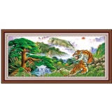 Tranh thêu chữ thập hổ dlh-ya1110-siêu thị tranh thêu
