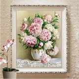 Tranh thêu chữ thập hoa Bình hoa monalisa M8458-Siêu thị tranh thêu