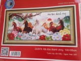 Tranh thêu chữ thập mã đáo thành công 222979