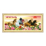Tranh thêu chữ thập mã đáo thành công 222779